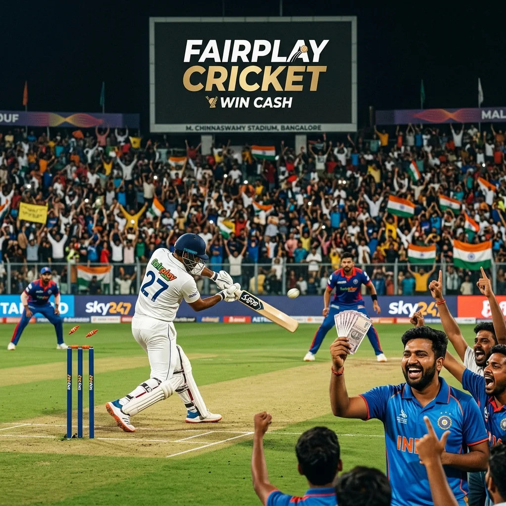 Fairplay Cricket realistic betting screen with winnings